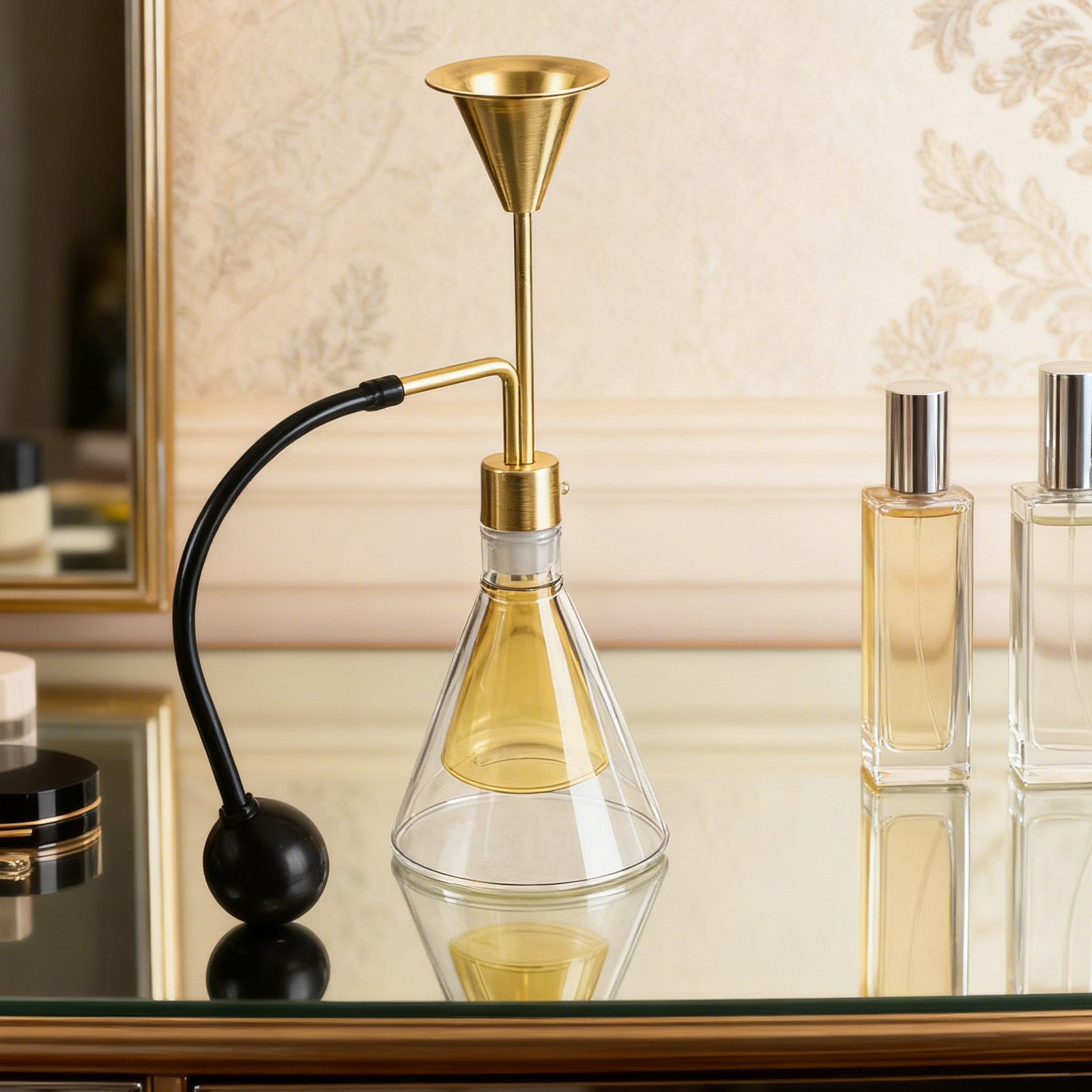 Perfume Fragrance Diffuser - زجاجة عطر زجاجية مزدوجة الجدار للزيوت