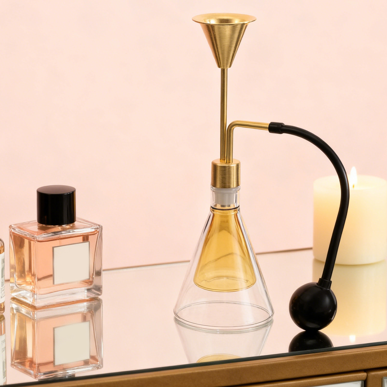 زجاجة عطر زجاجية مزدوجة الجدار - مراجعة Perfume Fragrance Diffuser وسعره